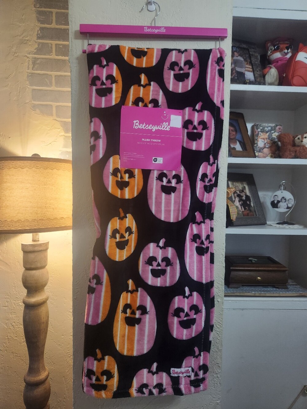 Betsey Johnson Betseyville Halloween Throw Blanket 50" X 70" NWT